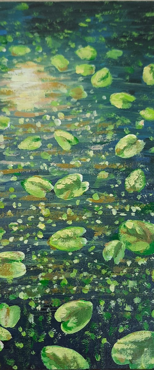 Gold-reflecting pond by Julia Gogol