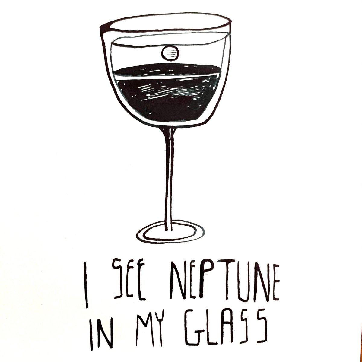 I see Neptune in my glass by Nadim Basna