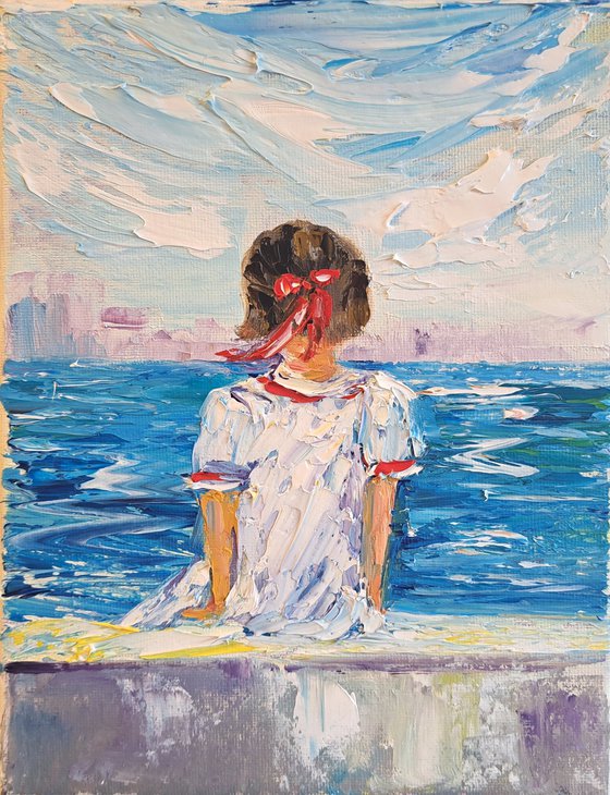 Girl and sea