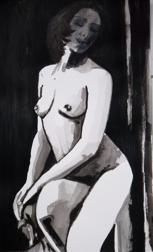 Nude 172 / 37 x 22.5 cm by Alexandra Djokic