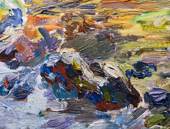 Mountain River Charnali, Georgia – Diptych