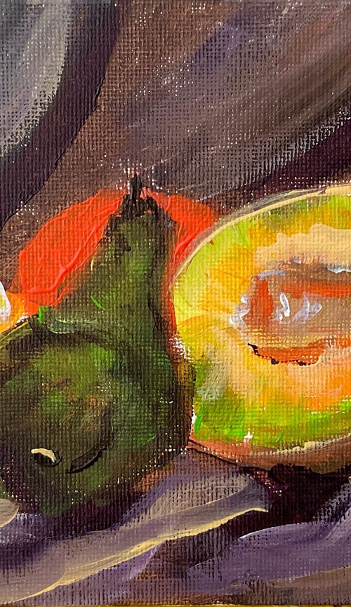 Still life with fruits by Dmitry Fedorov