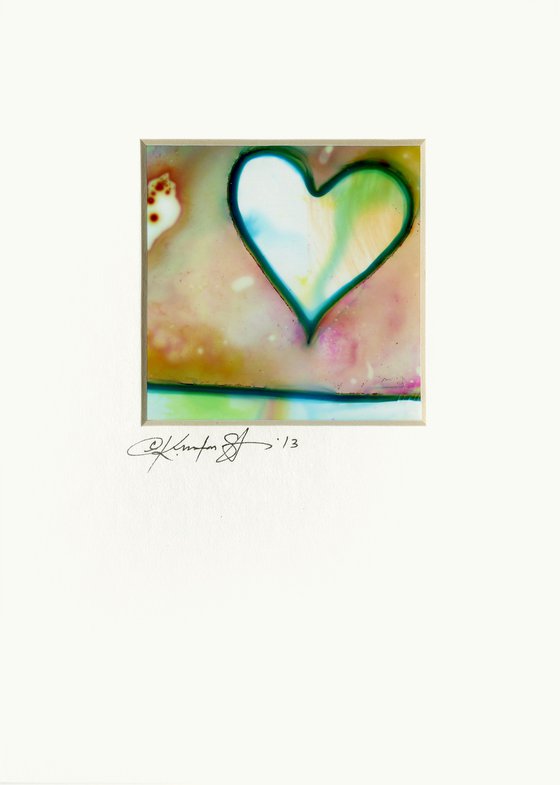 Three Little Hearts -  3 Watercolor Heart Paintings by Kathy Morton Stanion