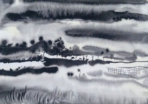 Black and white landscape by SANJAY PUNEKAR