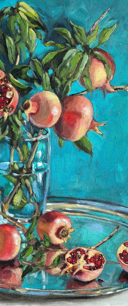 Pomegranates bouquet by Leyla Demir