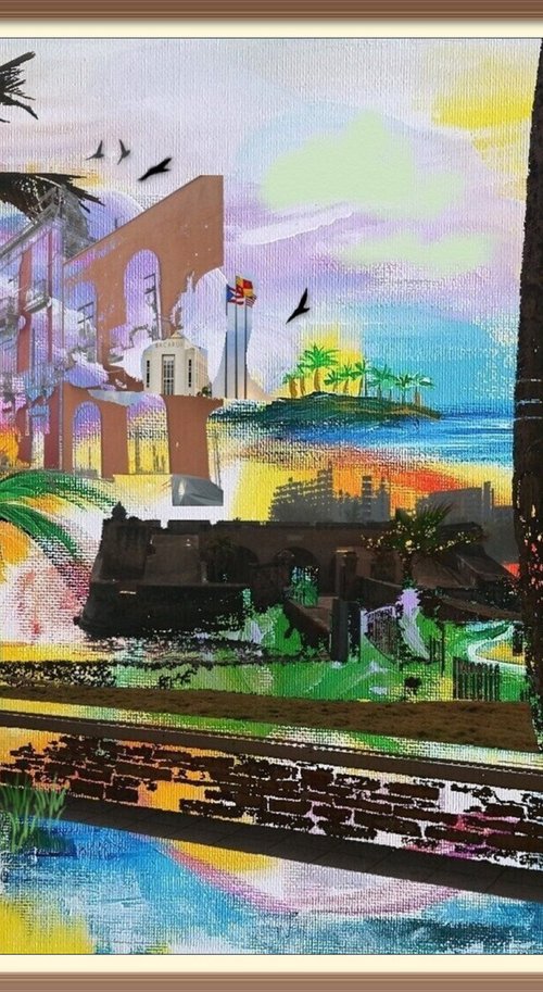 Puerto Rico, Old San Juan Collage by Galina Victoria