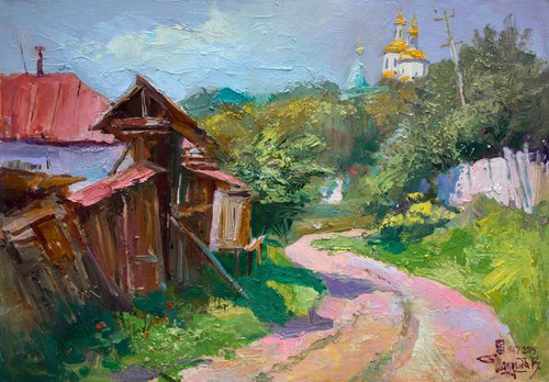 The road to the temple. Putivl by Vladimyr Shandyba