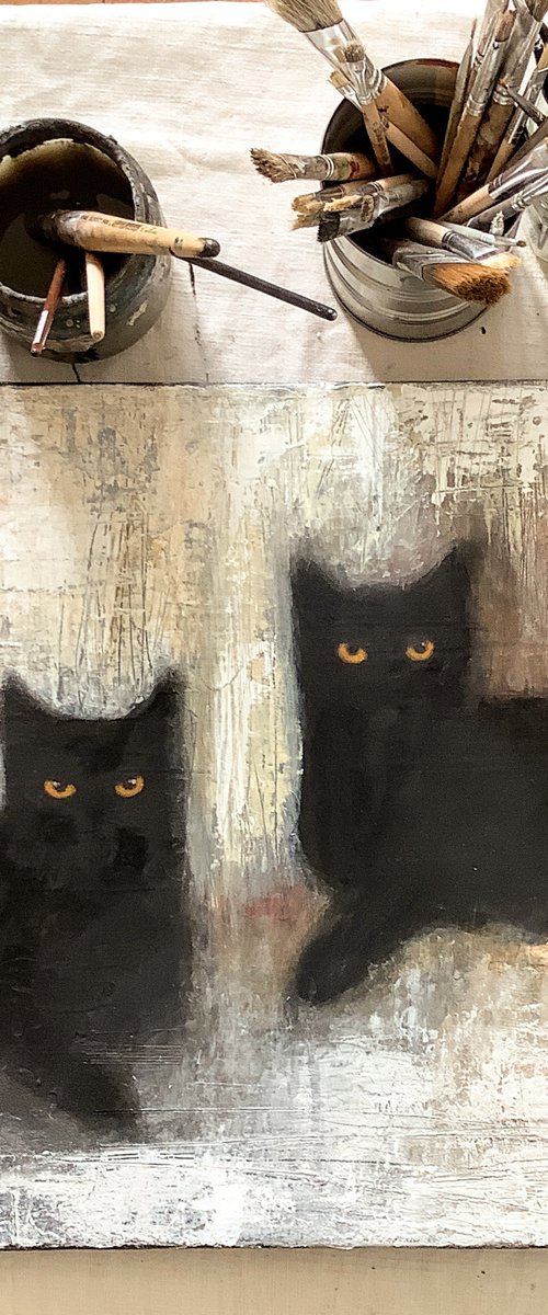 CHATS NOIRS by Eva Fialka