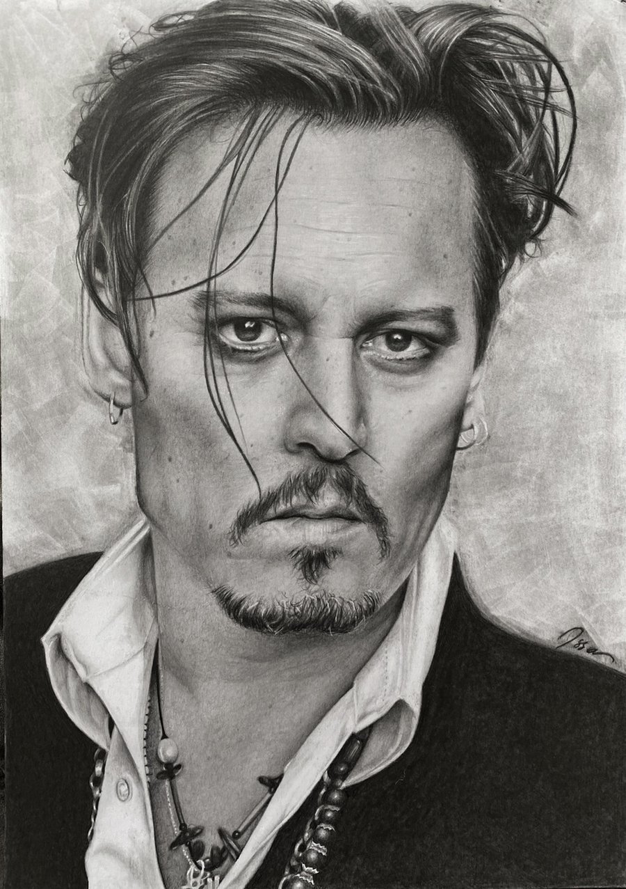 Johnny depp Pencil drawing by Lianne Issa | Artfinder