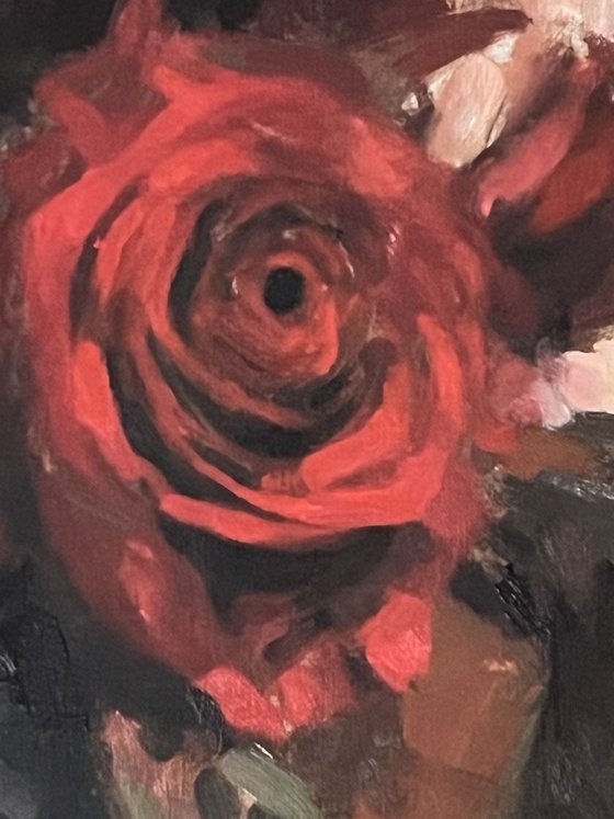 Study of Red Rose