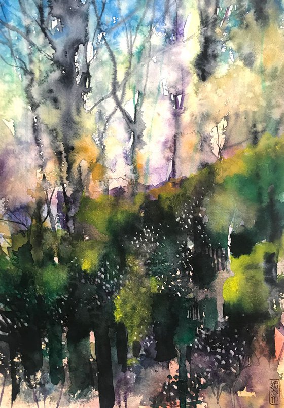 Abstract Woodland