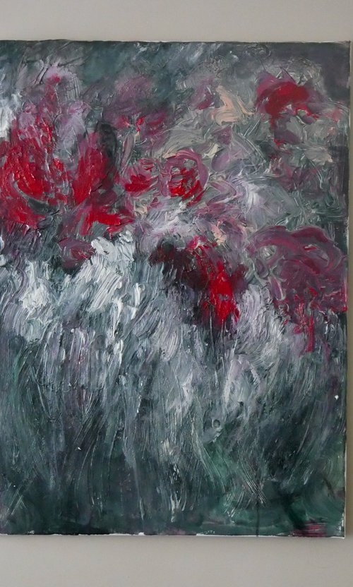Red roses by Dareen Abbas