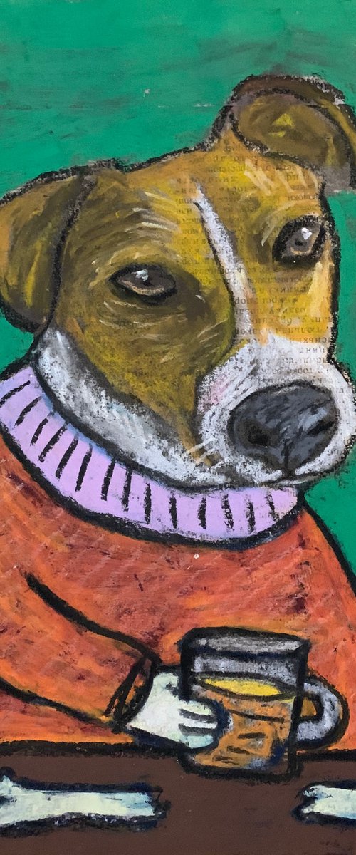 Drinking dog #83 by Pavel Kuragin