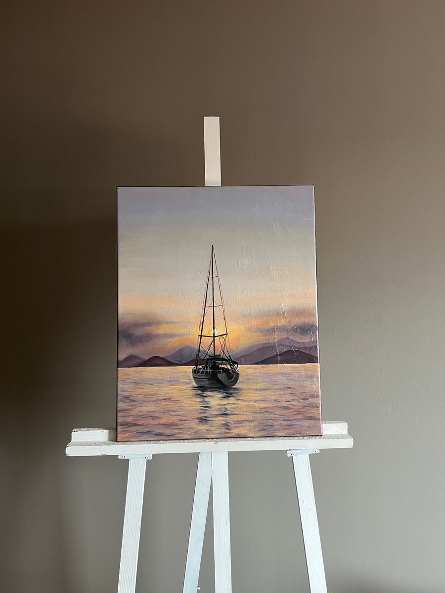 Alone With The Horizon By Valentina Ash, 16 X 20, Artwork For Sale On Artfinder
