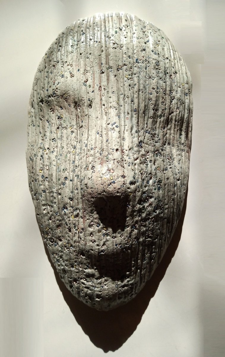 Impressionistic Portrait Clay Sculpture By Rossitza Trendafilova, 6 X 11", "Veil", Original Artwork