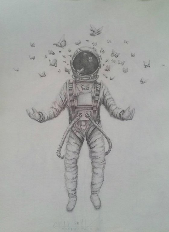 BUTTERFLY AND COSMONAUT