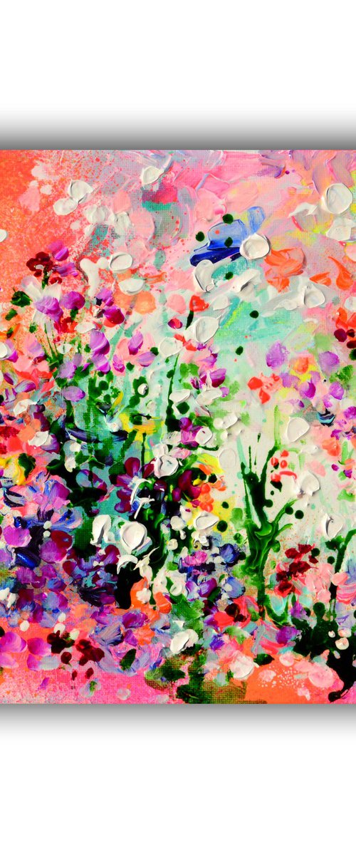 Abstract Flower Field by Soos Roxana Gabriela