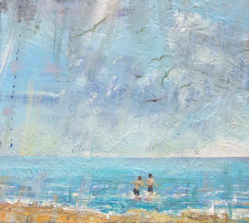 Bathers by Alan Pergusey