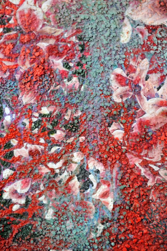 Green &amp; Coral Magnolia