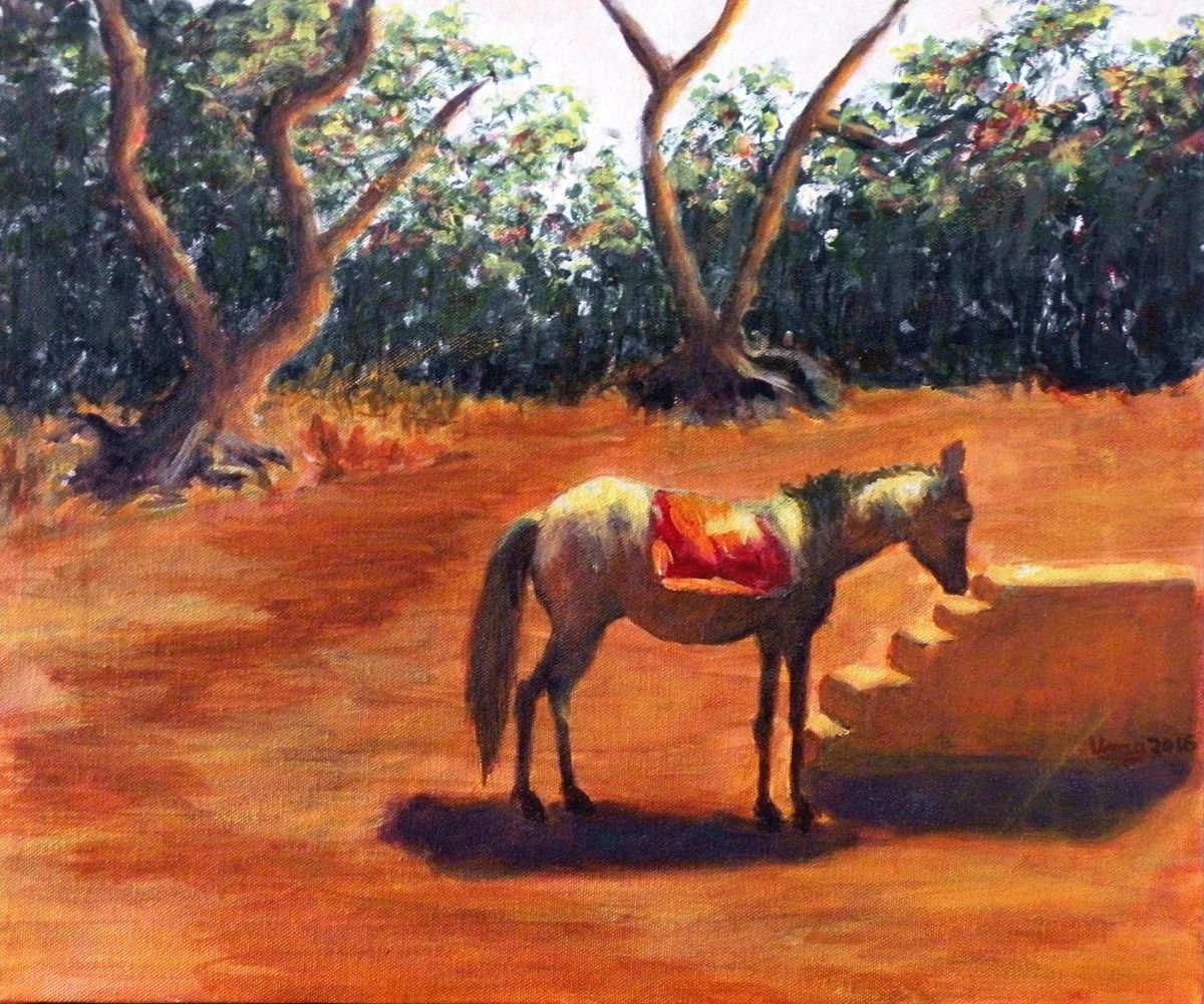 Horse in Matheran by Uma Krishnamoorthy