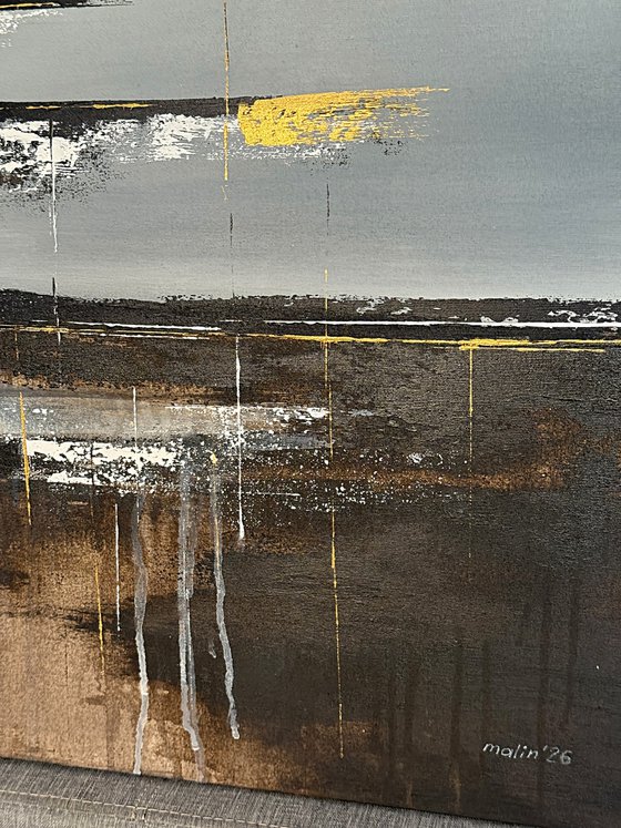 Brown Grey Gold Textured-Edge of Illumination