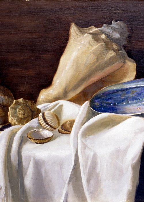 Still Life with Shells by Simon Kozhin