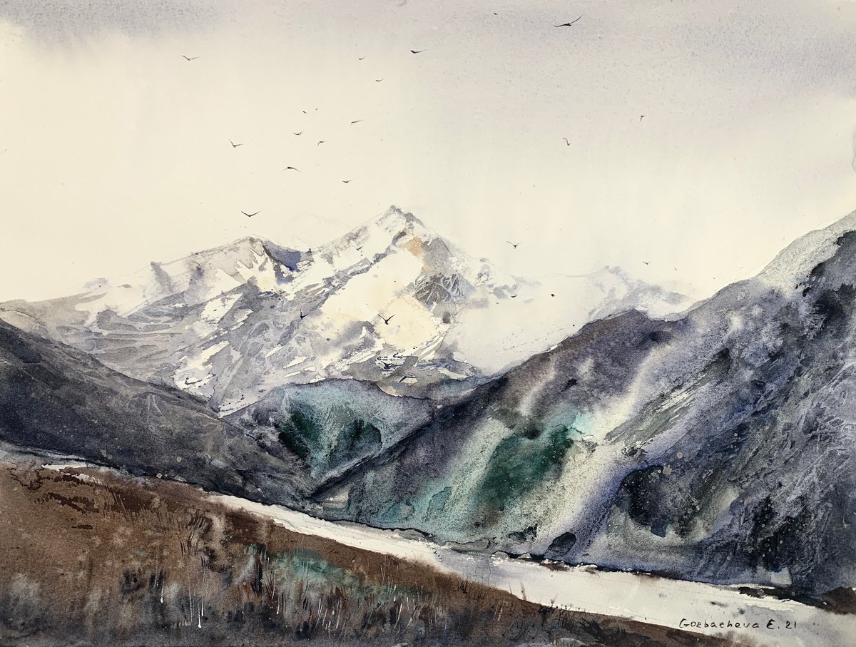 Mountainscape #17 by Eugenia Gorbacheva