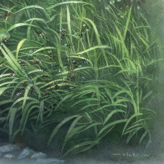 Wild Grass and Light - Watercolor Painting