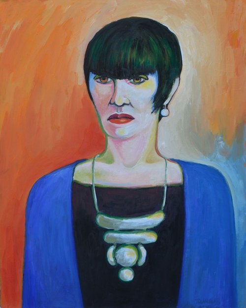 Lady in black blouse by Tamara Špitaler Škorić