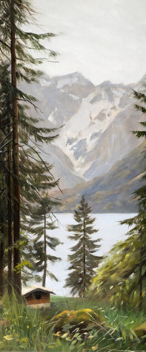 Mountain lake by Julia Dubinina