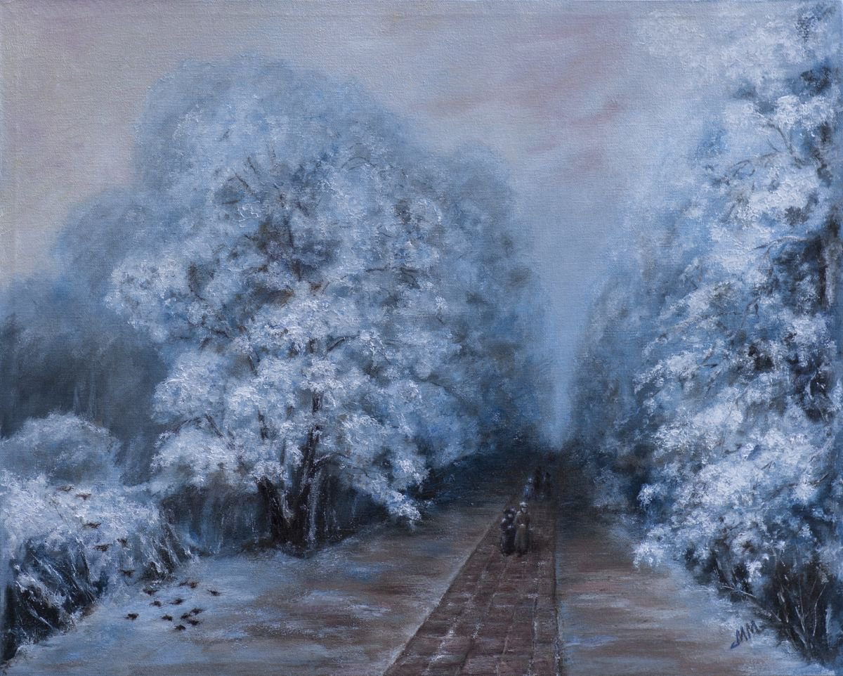 Winter Park Inspired By Ivan Aivazovsky Oil Painting By Mila Moroko   0323548fe3af4a29bed88c37117b85d4 