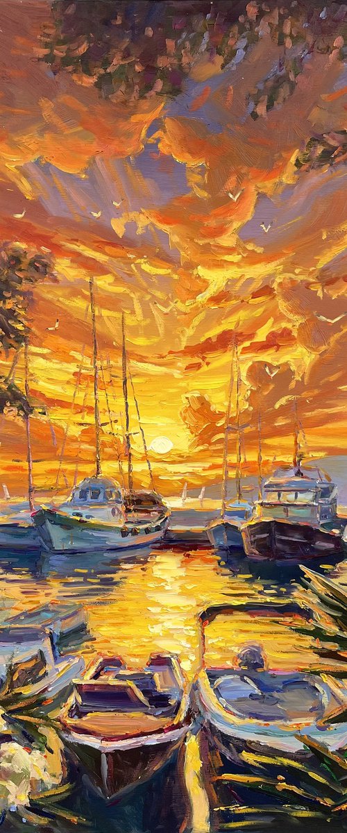 " Pier" by Evgeny Chernyakovsky