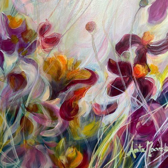 'Happiness'- Bright Flower Meadow