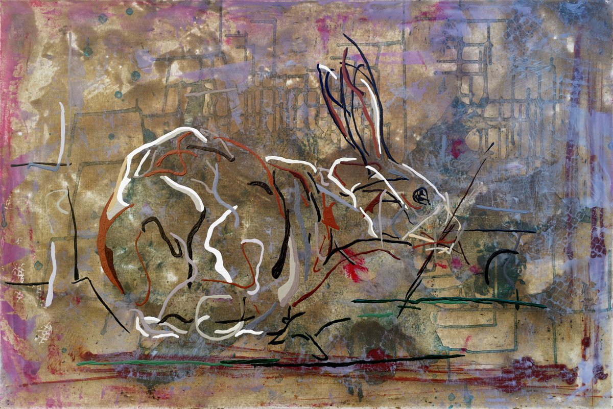 I 103 - Domestic Rabbit By Uli Lachelt, 41 X 28, Artwork For Sale On Artfinder