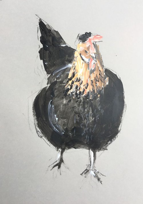 Chicken Study 7 by Dominique Dève