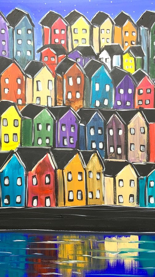Rainbow Houses 8 by Aisha Haider