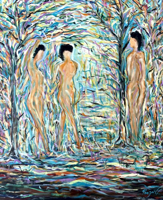 Three Bathers