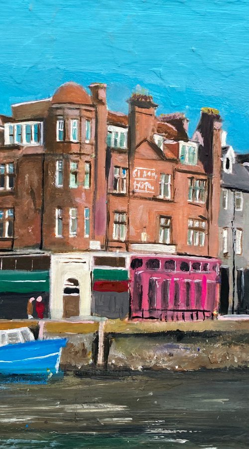 The Seafront in Oban, Scotland by Andrew  Reid Wildman