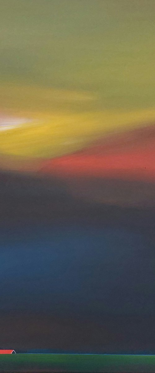 Colourful Evening (January) by Nelly van Nieuwenhuijzen