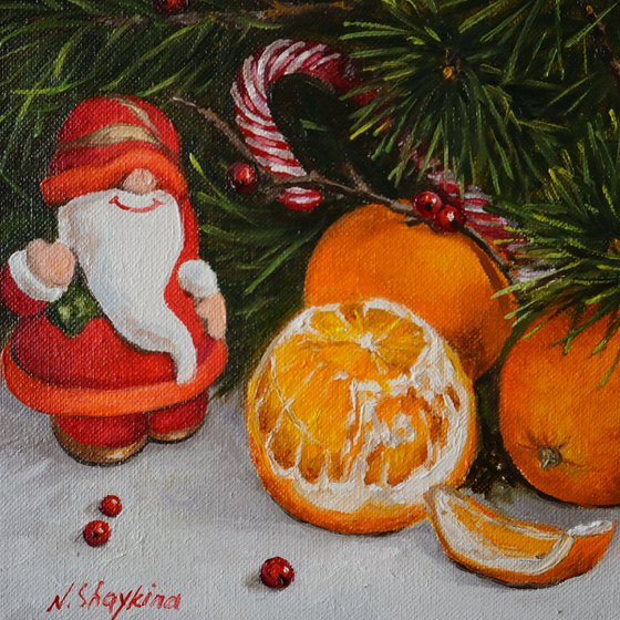 Christmas Painting Santa