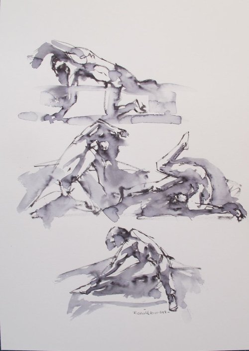 Royal Academy Life drawing live Jan 25 2018 -2 by Rory O’Neill