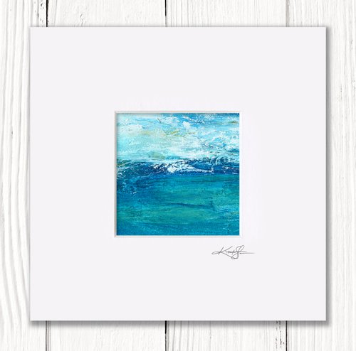 Nature's Music 75 - Textural Ocean Painting by Kathy Morton Stanion by Kathy Morton Stanion