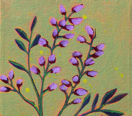 Botanical on Pea Green