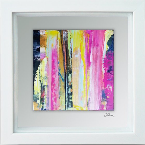 Framed ready to hang original abstract  - Sampled #3