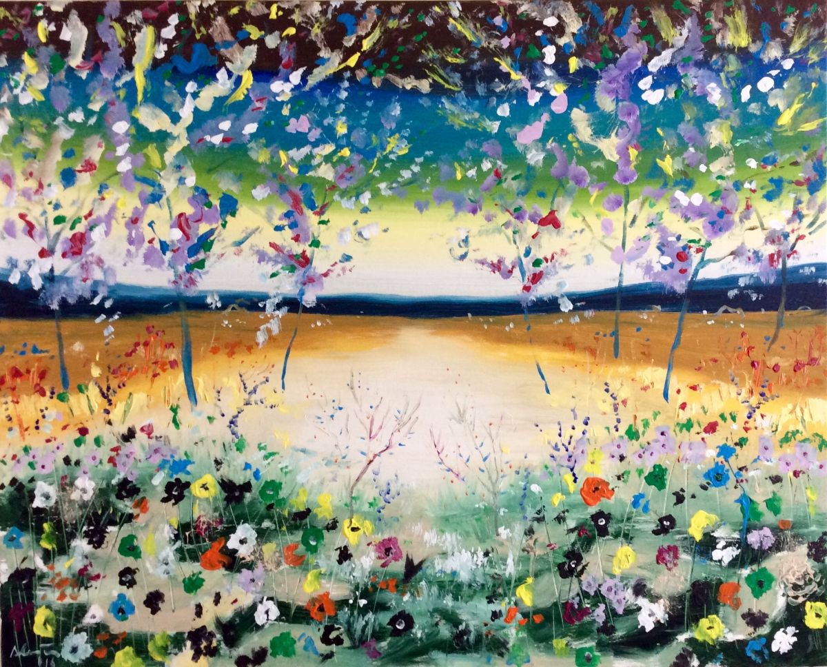  Bridge To Paradise Iii By Alejos, 39 X 32, Artwork For Sale On Artfinder