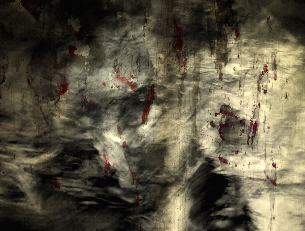 Expressive Abstract Giclee Print By Philippe Berthier, 26 X 20", La Haine....., Original Artwork