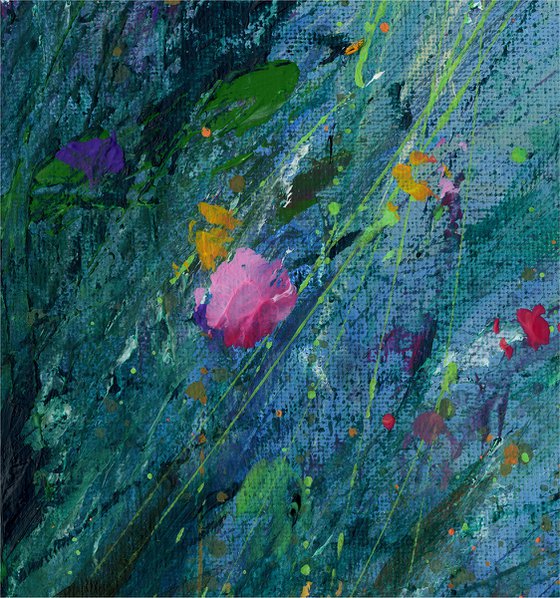 Here Comes The Rain - Floral Painting by Kathy Morton Stanion