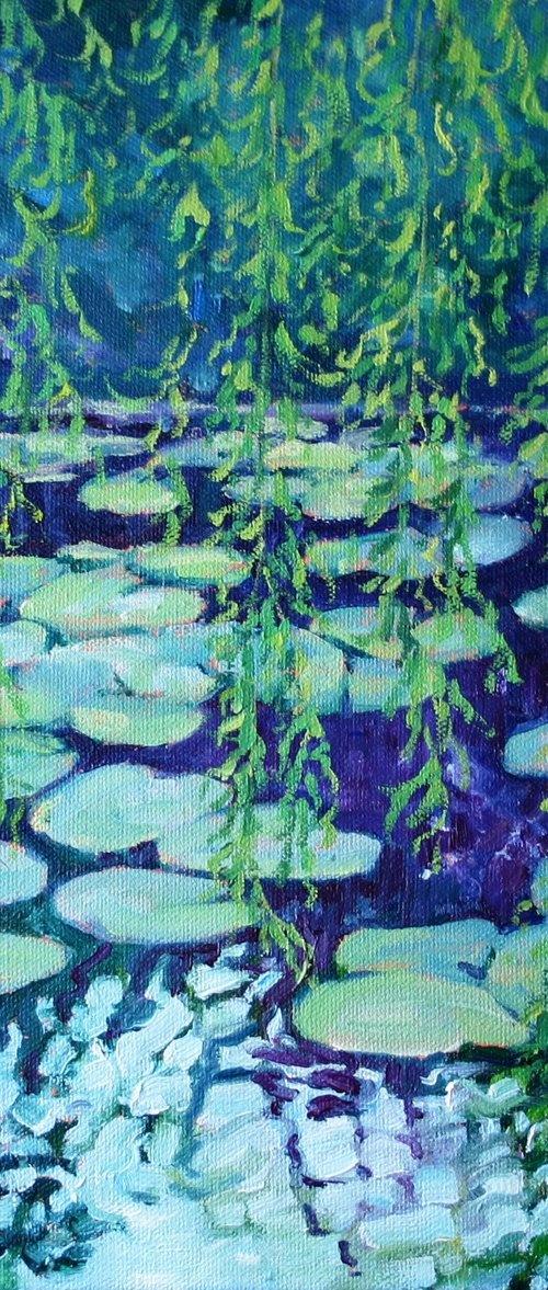 Willows and Waterlilies by Zoe Elizabeth Norman