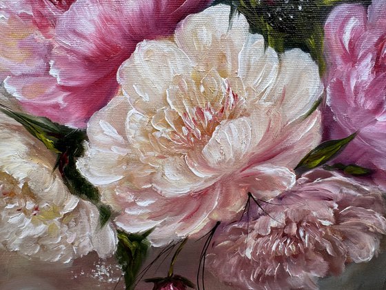 Blooms of Elegance- Peony Bouquet