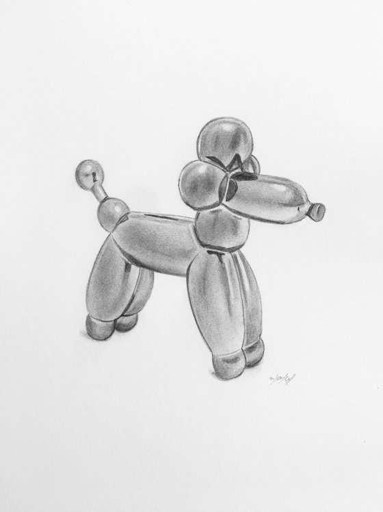 Poodle balloon dog